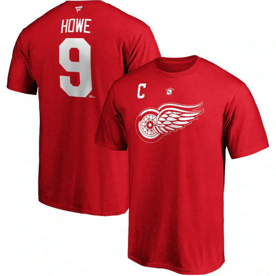 Fanatics Retired N&N Mens Shirt - Detroit Red Wings Gordie Howe Red / L - The Hockey Shop