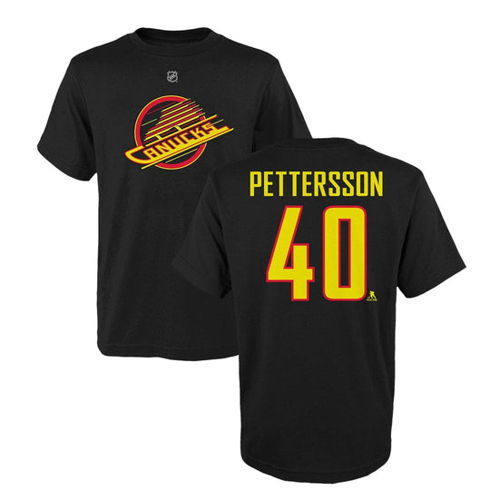 Outer Stuff N&N Third Logo Youth Shortsleeve Shirt - Vancouver Canucks Elias Pettersson Elias Pettersson / L-14/16 - The Hockey Shop