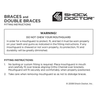 Shock Doctor Braces Senior Mouthguard - TheHockeyShop.com