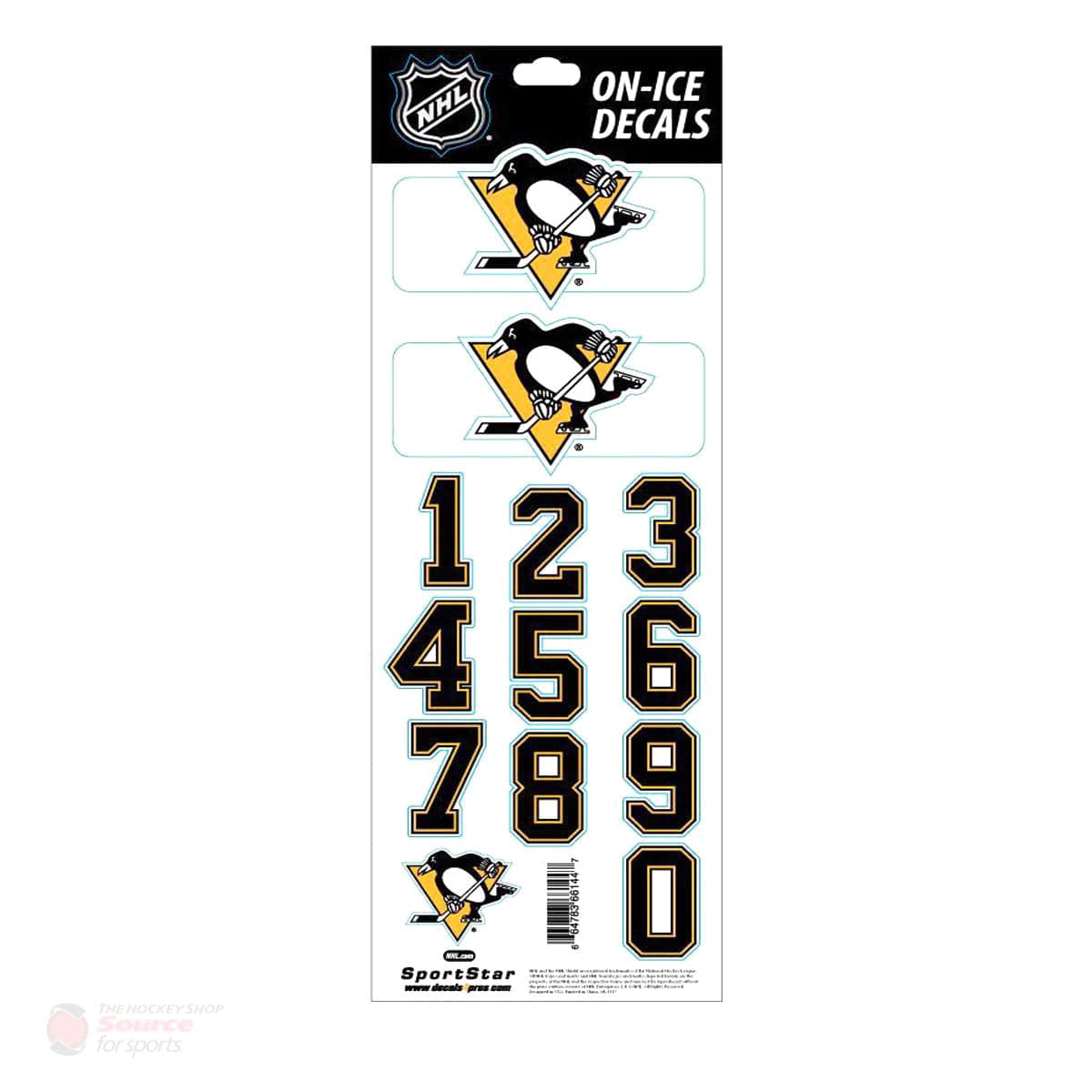 Pittsburgh Penguins Sidelines NHL Team Logo Helmet Decals - The Hockey Shop Source For Sports