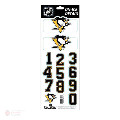 Pittsburgh Penguins Sidelines NHL Team Logo Helmet Decals - The Hockey Shop Source For Sports