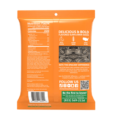 Smackin Sunflower Seeds - Cheddar Jalapeno - TheHockeyShop.com