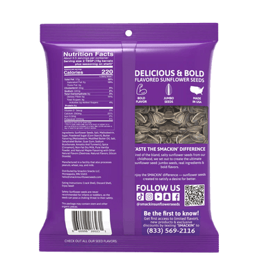 Smackin Sunflower Seeds - Cinnamon Churro - TheHockeyShop.com