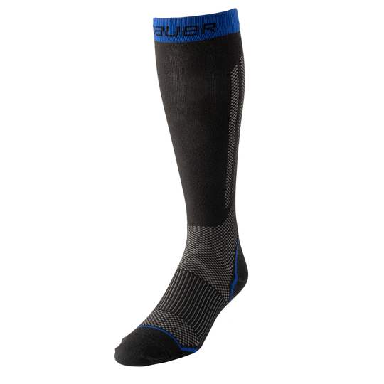 Bauer Performance Skate Socks - Tall M / Black - The Hockey Shop