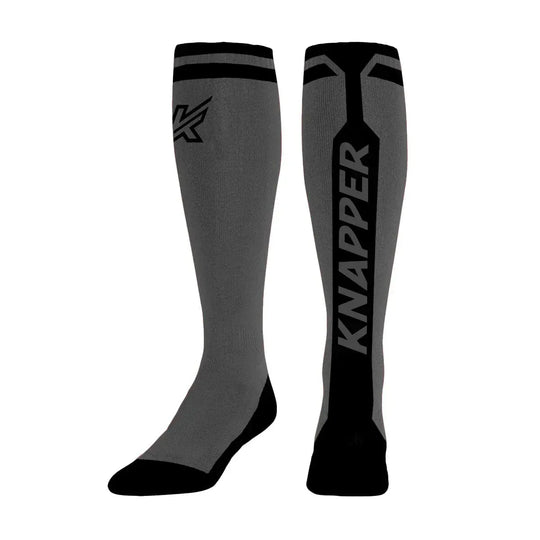 Knapper Ball Hockey High Socks Grey / Junior - The Hockey Shop
