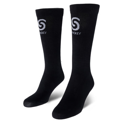 Source For Sports Socks Source for Sports Thin Fit Liner Skate Socks Black / JR (1-5) - TheHockeyShop