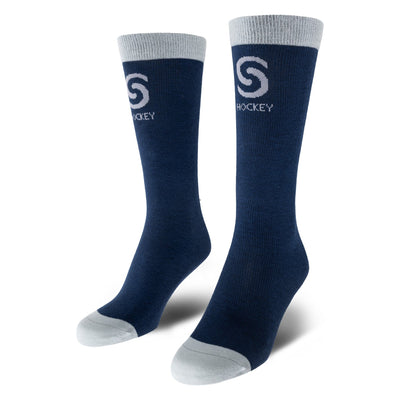 Source For Sports Socks Source for Sports Thin Fit Liner Skate Socks Navy / JR (1-5) - TheHockeyShop