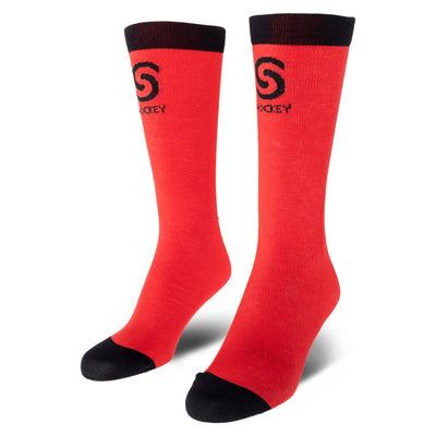 Source For Sports Socks Source for Sports Thin Fit Liner Skate Socks Red / JR (1-5) - TheHockeyShop