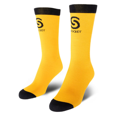Source For Sports Socks Source for Sports Thin Fit Liner Skate Socks Yellow / JR (1-5) - TheHockeyShop