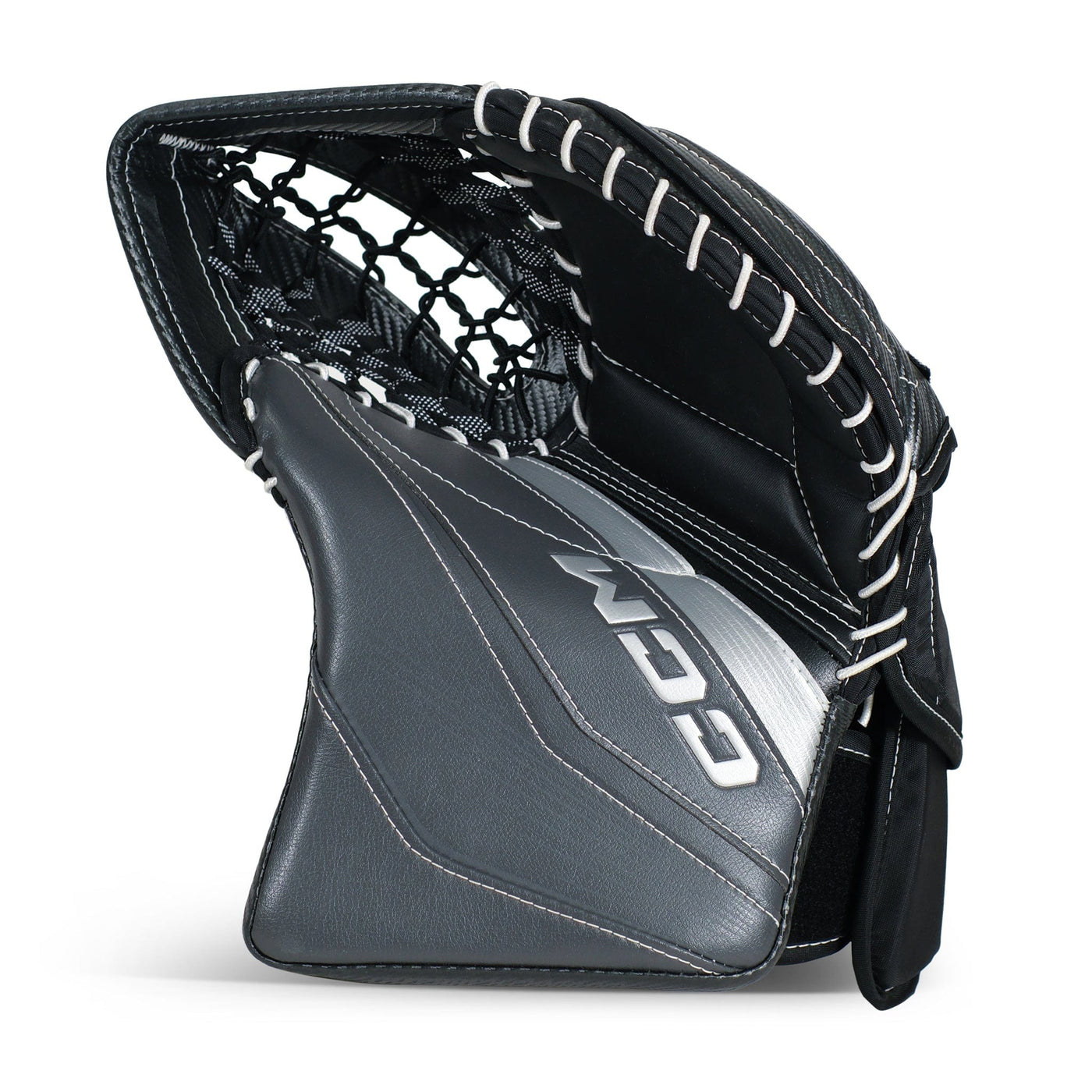 CCM Extreme Flex 6 Senior Goalie Catcher Black / Silver - Demo 581 - TheHockeyShop.com