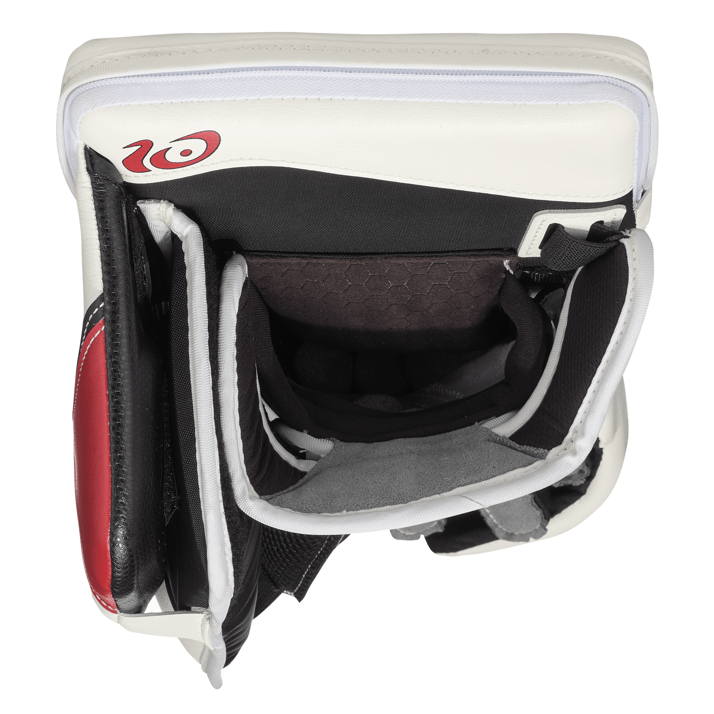 CCM Blockers CCM Extreme Flex E7.9 Heaton Senior Goalie Blocker White / Black / Red / Regular - TheHockeyShop