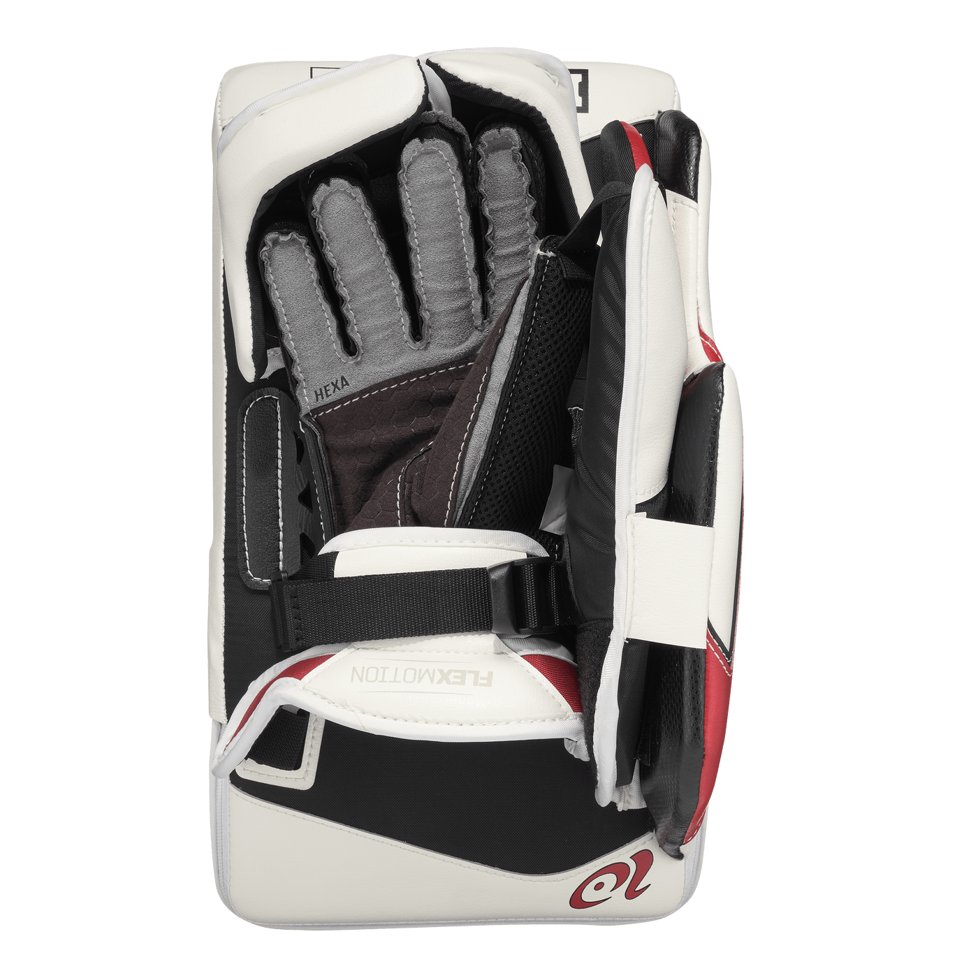 CCM Blockers CCM Extreme Flex E7.9 Heaton Senior Goalie Blocker White / Black / Red / Regular - TheHockeyShop