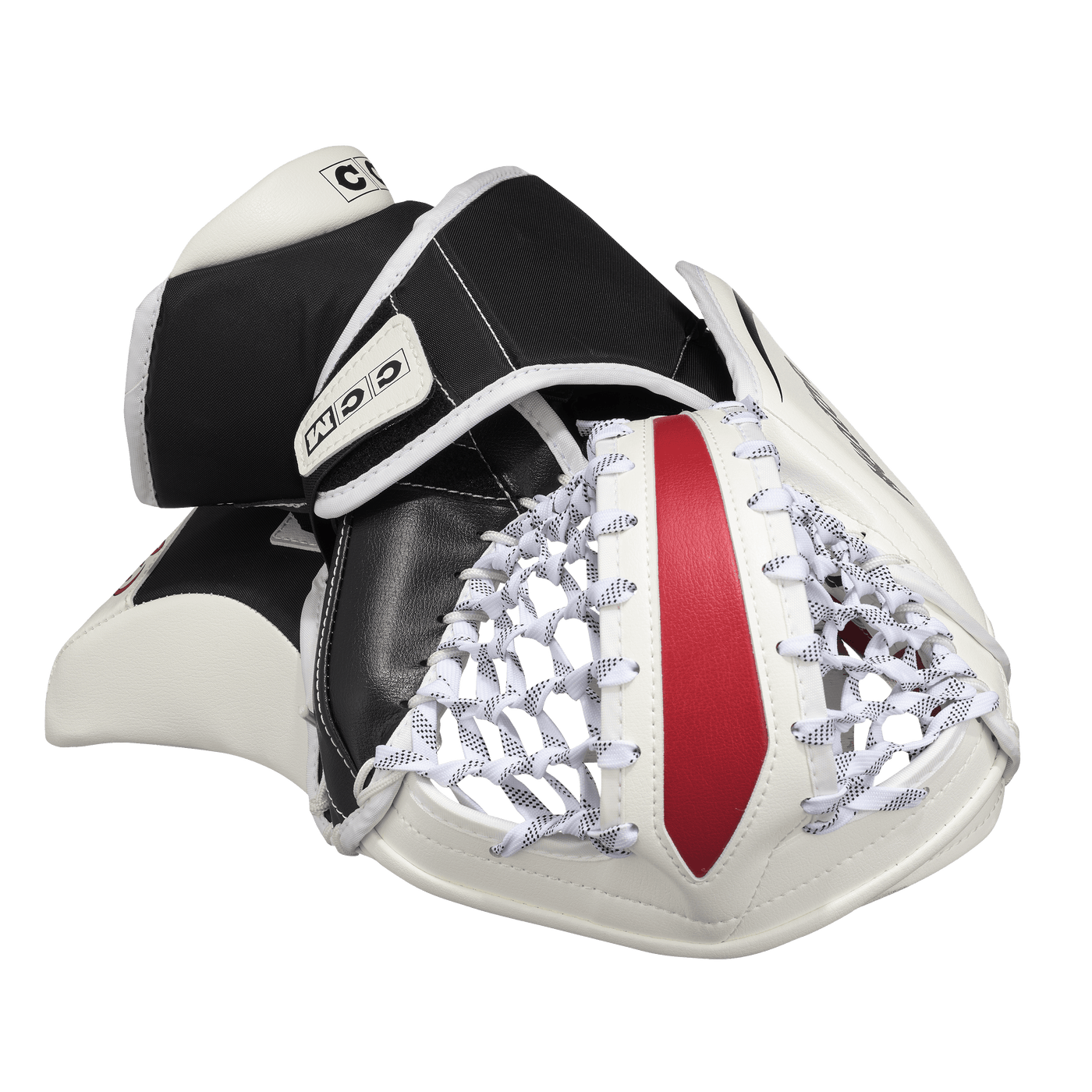 CCM Catchers CCM Extreme Flex E7.9 Heaton Senior Goalie Catcher White / Black / Red / Regular - TheHockeyShop