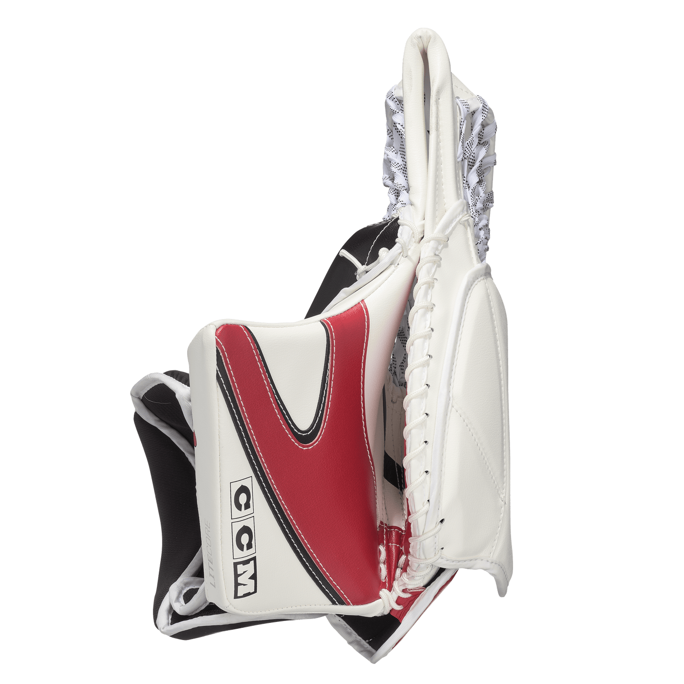 CCM Catchers CCM Extreme Flex E7.9 Heaton Senior Goalie Catcher White / Black / Red / Regular - TheHockeyShop