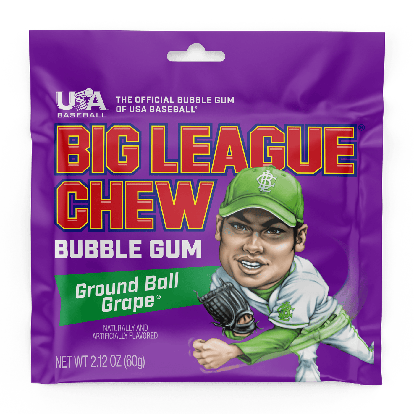 Big League Chew Grape Bubble Gum - TheHockeyShop.com