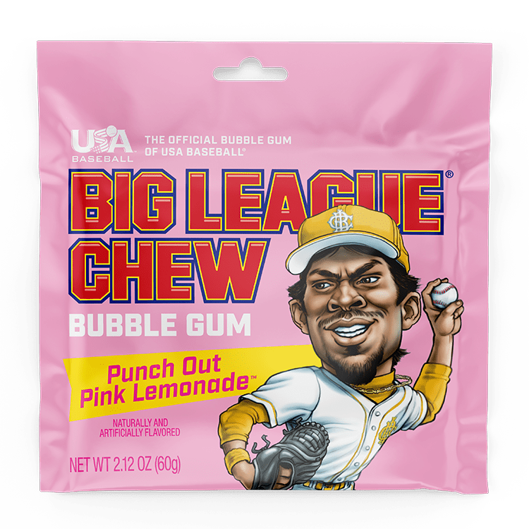 Big League Chew Pink Lemonade Bubble Gum - TheHockeyShop.com