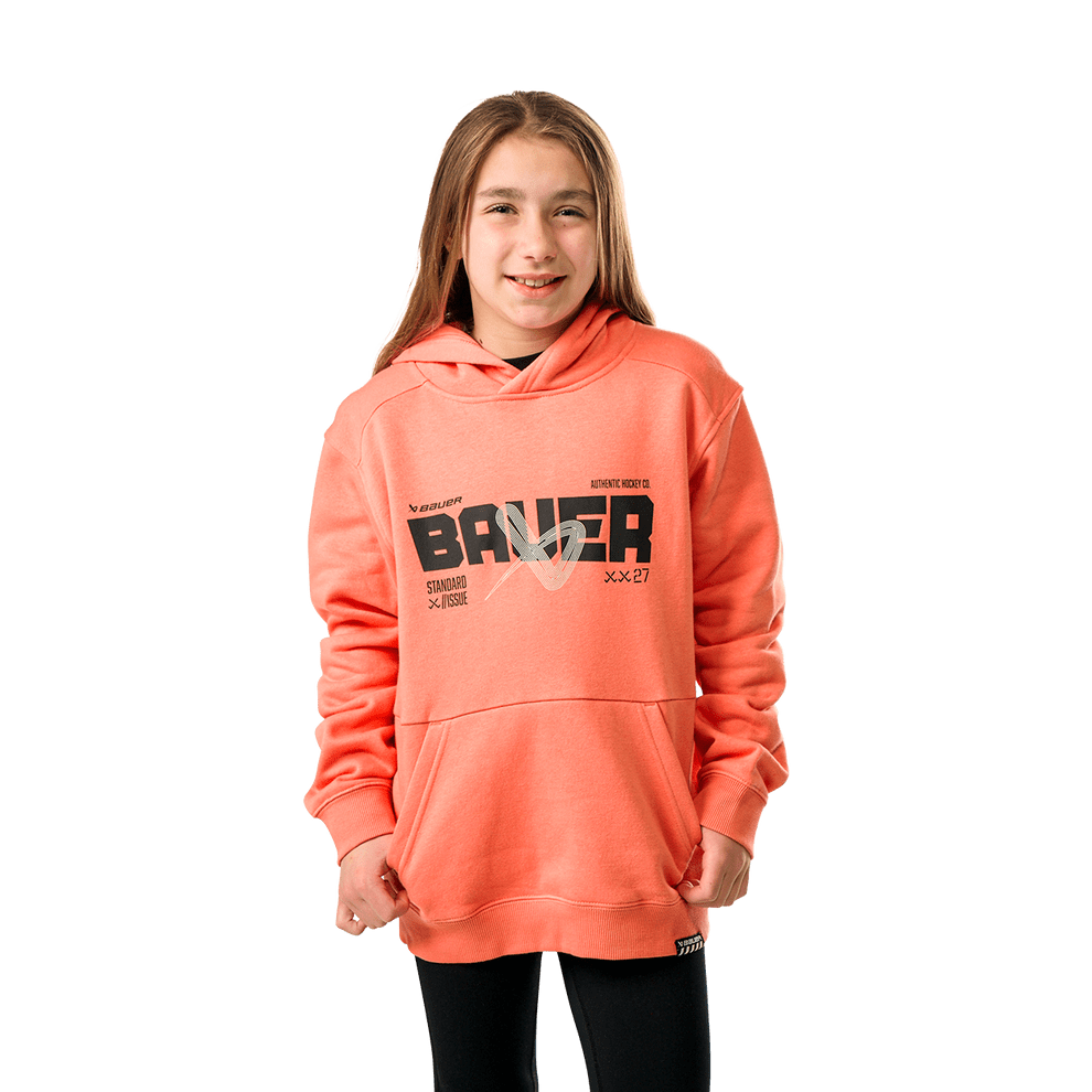 Bauer Ultimate Hoody Youth Coral S - TheHockeyShop.com