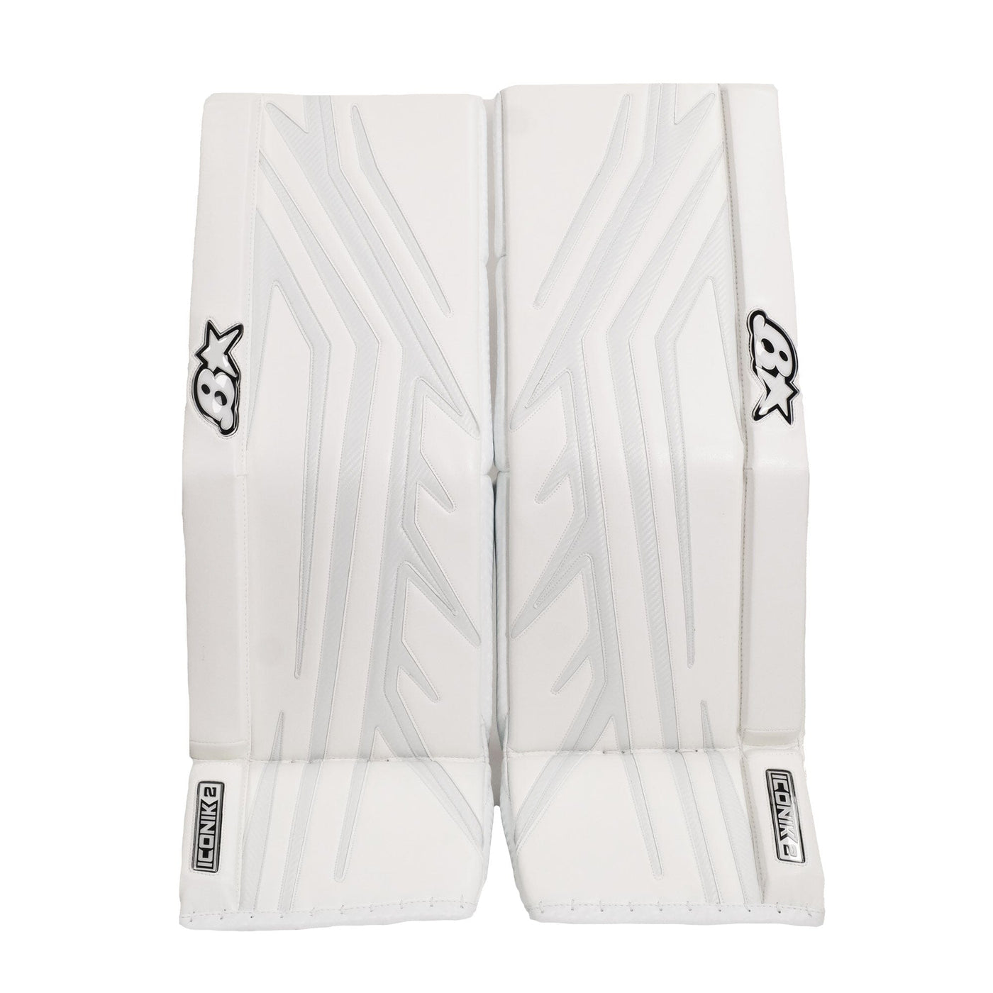 TheHockeyShop.com Brian's ICONIK2 Senior Goalie Leg Pads White / 33+1 - TheHockeyShop