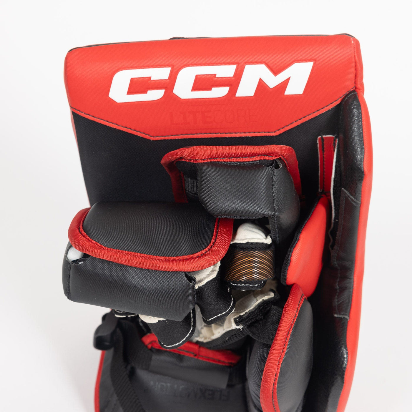 CCM Axis 2 Senior Goalie Glove Set - USED #4 Black / Red (591° Catcher) - TheHockeyShop.com