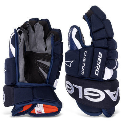 Eagle Aero Team Senior Hockey Gloves (2023) Navy 14" - TheHockeyShop.com