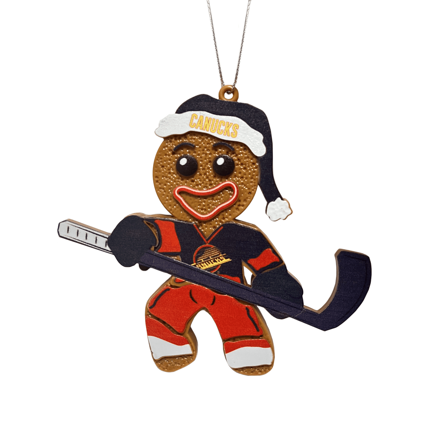 TheHockeyShop.com Forever Collectibles NHL Ginger Bread Ornament - Vancouver Canucks Skate Black - TheHockeyShop