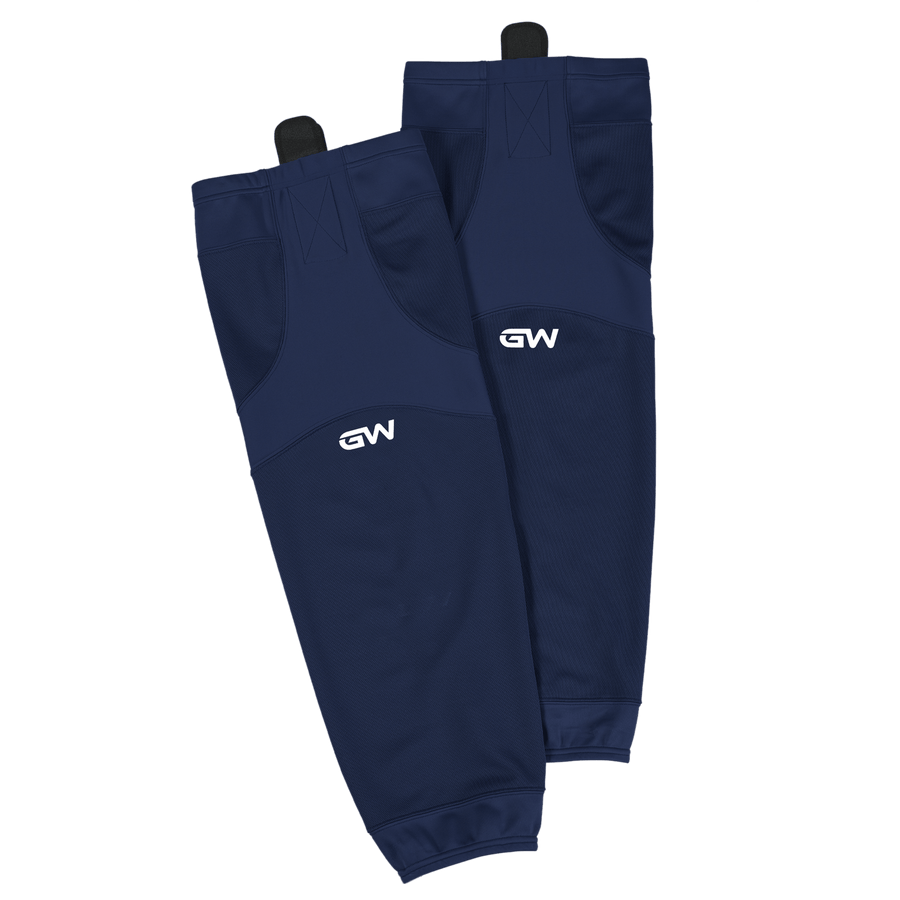 GameWear SK6500 Single Tone Practice Socks - Navy 18" - TheHockeyShop.com
