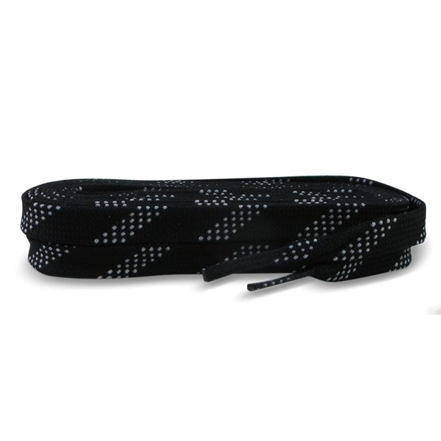 Lowry Sports Pro Grade Waxed Hockey Skate Laces - Black - TheHockeyShop.com