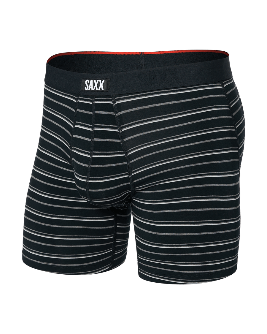 Saxx Vibe Xtra Soft Comfort Boxers - Black Coast Stripe - TheHockeyShop.com