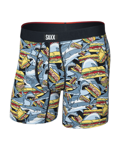 Saxx Vibe Xtra Soft Comfort Boxers - Shark Sub-Grey - TheHockeyShop.com