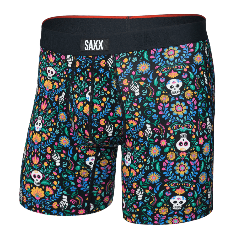 Saxx Vibe Xtra Soft Comfort Boxers - Skull Garden-Multi - TheHockeyShop.com