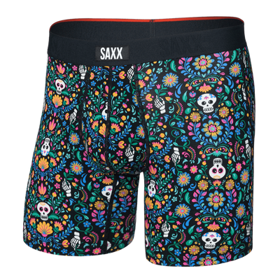 Saxx Vibe Xtra Soft Comfort Boxers - Skull Garden-Multi - TheHockeyShop.com