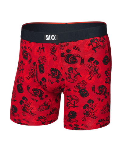 Saxx Vibe Xtra Soft Comfort Boxers - Sloshed Ball-Cherry - TheHockeyShop.com