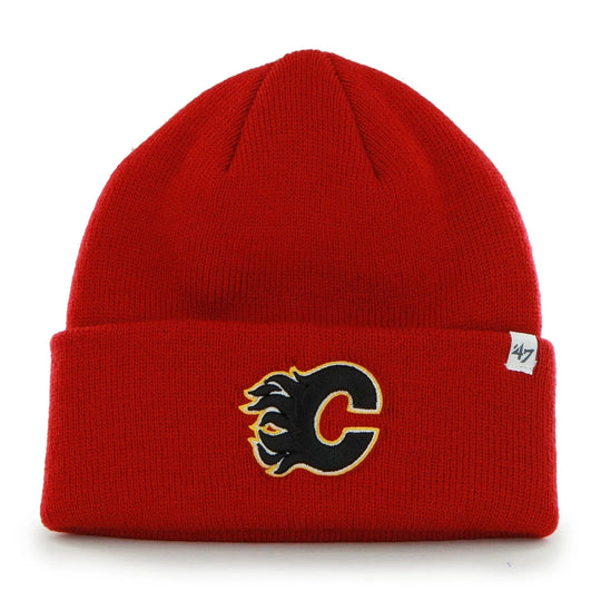 47 Brand NHL Raised Cuff Knit Toque - Calgary Flames OSFM / Calgary Flames - The Hockey Shop