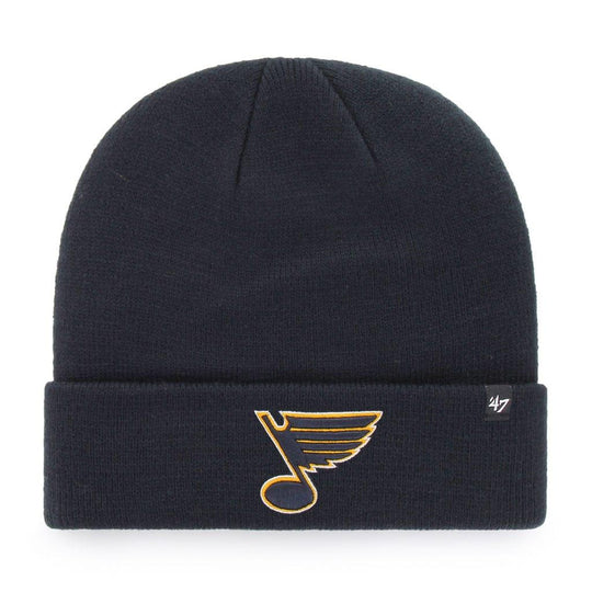 47 Brand NHL Raised Cuff Knit Toque - St. Louis Blues OSFM / Black - The Hockey Shop