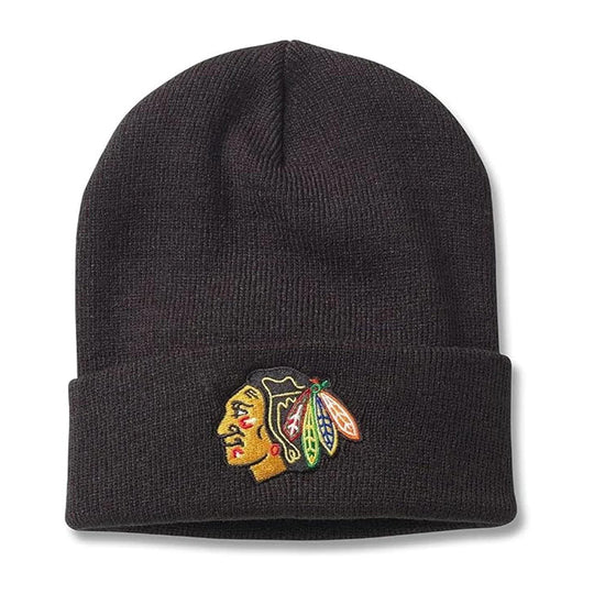 American Needle NHL Cuffed Replica Knit Toque - Chicago Blackhawks OSFM / Black - The Hockey Shop
