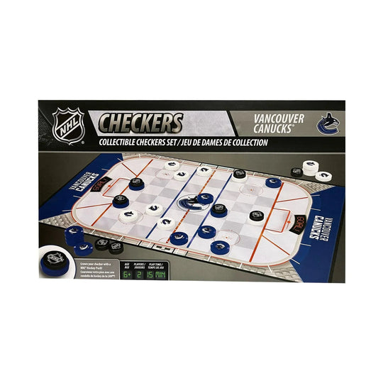 NHL Checkers Board Game - Vancouver Canucks NHL - The Hockey Shop