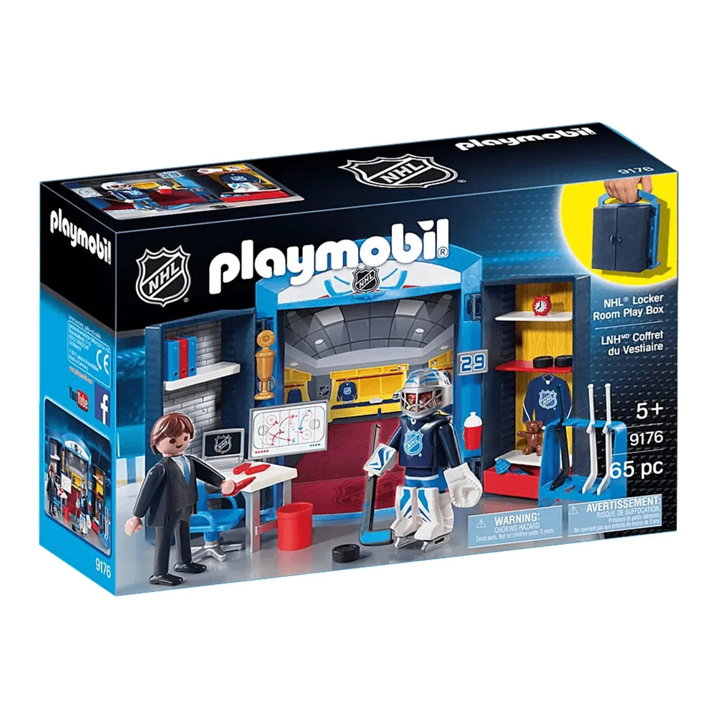 Playmobil NHL Locker Room Play Box | TheHockeyShop.com