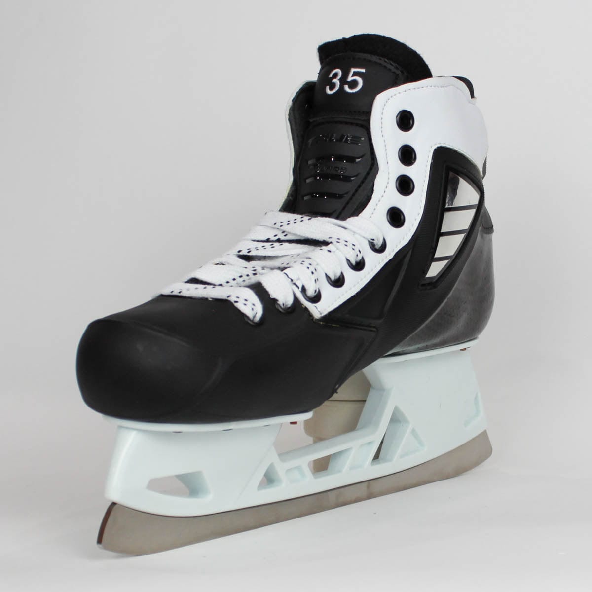 TRUE Senior Two Piece Goalie Skates - Pro Stock - White Side - "35" - Size 10
