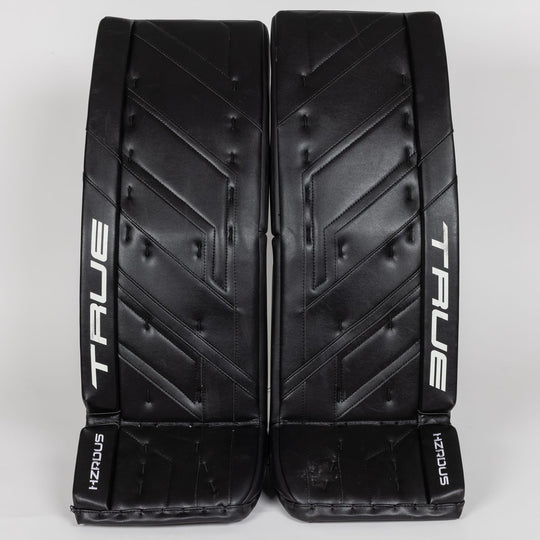 TRUE HZRDUS 9X4 Senior Goalie Leg Pads - USED Black / 33+2 - The Hockey Shop