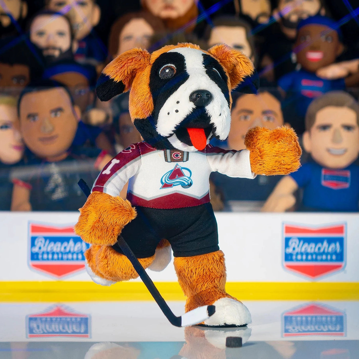 Bleacher Creatures Mascot Plush Figure - Colorado Avalanche Bernie Away Uniform - TheHockeyShop.com