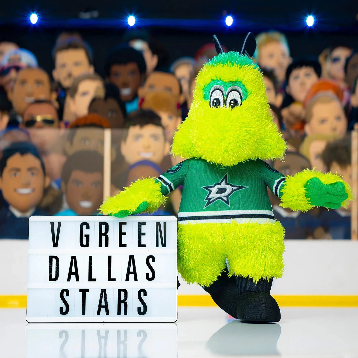 Bleacher Creatures Mascot Plush Figure - Dallas Stars Victor E Green - TheHockeyShop.com