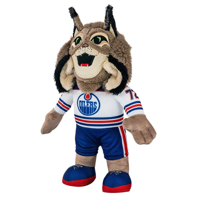 Bleacher Creatures Mascot Plush Figure - Edmonton Oilers Hunter Away Uniform - TheHockeyShop.com