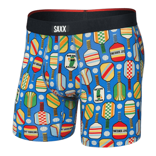 Saxx Vibe Xtra Soft Comfort Boxers - Day Dinking-Bold Blue M - The Hockey Shop