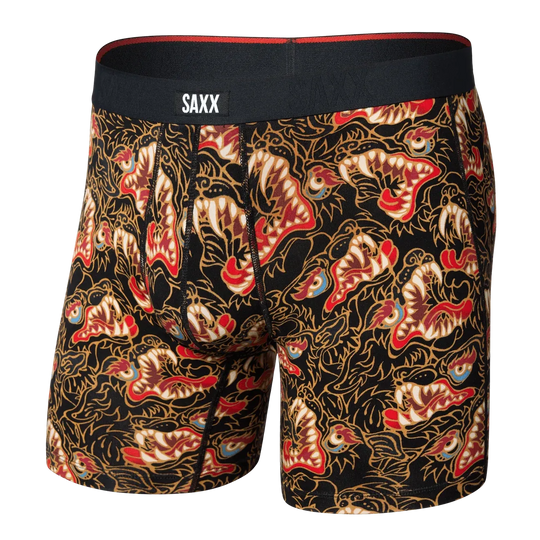 Saxx Vibe Xtra Soft Comfort Boxers - Howl - Black L - The Hockey Shop