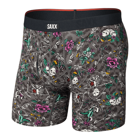 Saxx Vibe Xtra Soft Comfort Boxers - Lovely Bones - Dark Grey L - The Hockey Shop