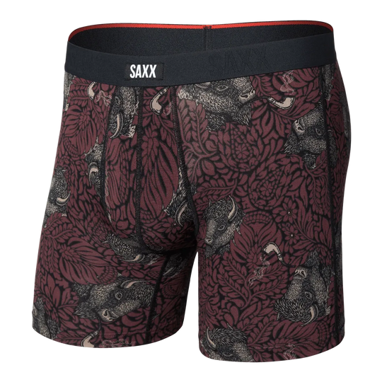 Saxx Vibe Xtra Soft Comfort Boxers - Smoking Jacket - Huckleberry L - The Hockey Shop
