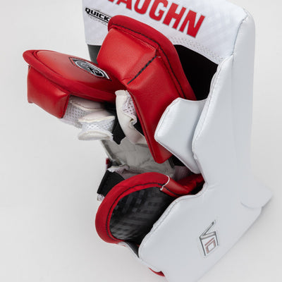 Vaughn Velocity V10 Pro Carbon Senior Goalie Blocker - Swirl Graphic - TheHockeyShop.com