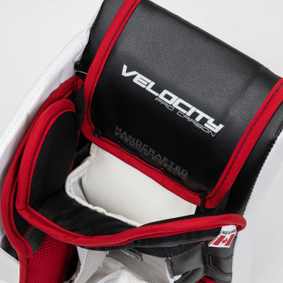 Vaughn Velocity V10 Pro Carbon Senior Goalie Blocker - Swirl Graphic - TheHockeyShop.com