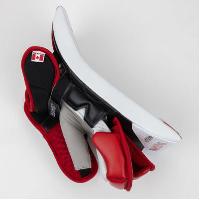 Vaughn Velocity V10 Pro Carbon Senior Goalie Blocker - Swirl Graphic - TheHockeyShop.com