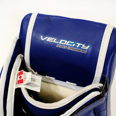Vaughn Velocity V9 Pro Carbon Senior Goalie Blocker - Pro Stock Iceberg Graphic (Used) - TheHockeyShop.com